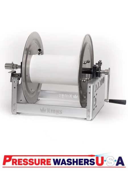 KR1A12 Kings 12-in Aluminum Manual Hose Reel with Stainless Steel Manifold