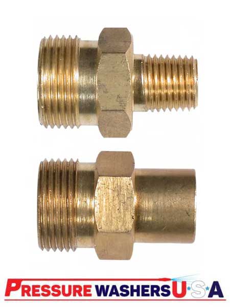 Brass M22 connector